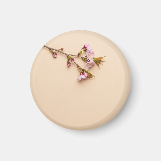 Cherry Blossom and Daisy Background Magneet