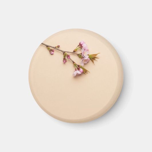 Cherry Blossom and Daisy Background Magneet (Voorkant)