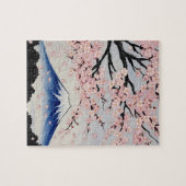 Cherry Blossom and Mount Fuji Jigsaw Puzzle (Horizontal)