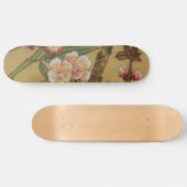 Cherry Blossom Antiek Asian Art Skateboard (Horizontaal)