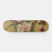 Cherry Blossom Antiek Asian Art Skateboard (Horizontaal)