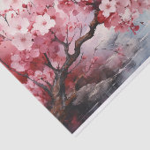 Cherry Blossom Aquarel Tissue Paper Tissuepapier (Detail)