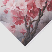 Cherry Blossom Aquarel Tissue Paper Tissuepapier (Detail)