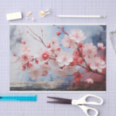 Cherry Blossom Aquarel Tissue Paper Tissuepapier (Craft)