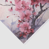 Cherry Blossom Aquarel Tissuepapier (Detail)