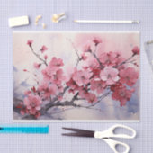 Cherry Blossom Aquarel Tissuepapier (Craft)