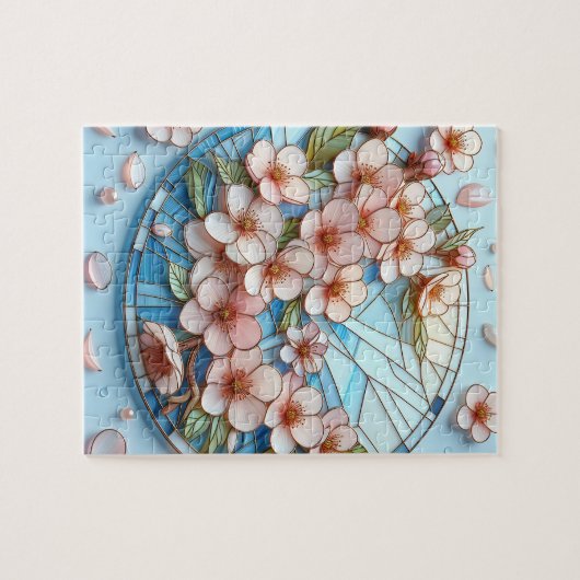 Cherry Blossom Art Jigsaw Puzzle (Horizontal)