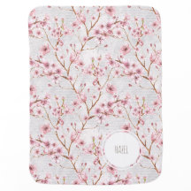 Cherry Blossom Baby Blanket