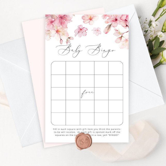 Cherry blossom baby shower bingo game (Creator heeft geüpload)