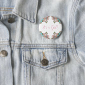 Cherry Blossom Baby shower Ronde Button 5,7 Cm (In situ)