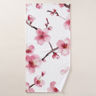 Cherry Blossom Badhanddoek