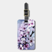 Cherry blossom bagagelabel (Voorkant verticaal)