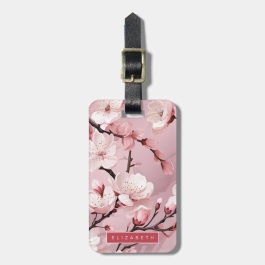 Cherry Blossom Bagagelabels (Voorkant verticaal)