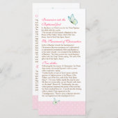 Cherry Blossom Baptism Programme 4/5 Programma (Voorkant / Achterkant)