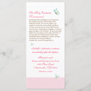 Cherry Blossom Baptism Programme 5/5 Programma