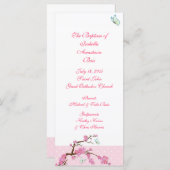 Cherry Blossom Baptismal Programme 1/5 Programma (Voorkant / Achterkant)
