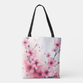 Cherry Blossom Beauty Canvas tas (Achterkant)