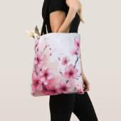Cherry Blossom Beauty Canvas tas (Dichtbij)