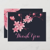 Cherry Blossom Bedankt Briefkaart (Voorkant / Achterkant)