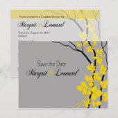 Cherry Blossom Bella Bewaar de datum Aankondigingskaart (Voorkant / Achterkant)