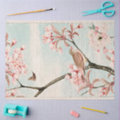 Cherry Blossom Bird  Bee Moth Decoupage Tissuepapier (Craft)