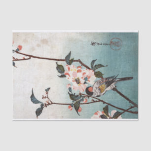 Cherry Blossom & Bird, Hiroshige, Ukiyoe Tissuepapier