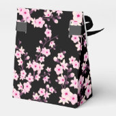 Cherry Blossom Black Roze Bedankdoosjes (Achterkant)