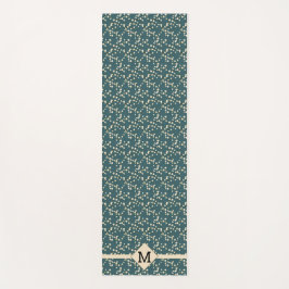 Cherry Blossom Blauwgroen + Initiaal Yogamat