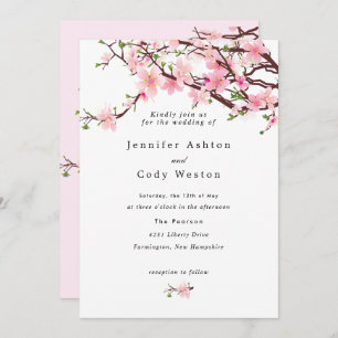 Cherry Blossom  Bleek Roze Weddenschap Save The Date