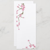 Cherry blossom blob Uitnodiging (Voorkant / Achterkant)