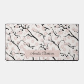 Cherry Blossom Bloemen Aangepaste naam Bureaumat (Voorkant)