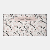 Cherry Blossom Bloemen Aangepaste naam Bureaumat (Voorkant)