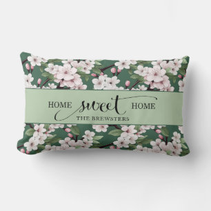 Cherry Blossom Bloemen Home Sweet Home Kussen