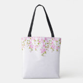 Cherry Blossom Bloemen Ontwerp Custom Draagtas (Achterkant)