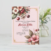 Cherry Blossom Bloemen Verjaardag Kaart (Staand voorkant)