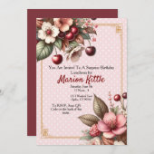 Cherry Blossom Bloemen Verjaardag Kaart (Voorkant / Achterkant)