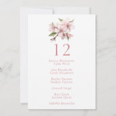  Cherry Blossom bloesem trouwtafel stoel Kaart (Achterkant)