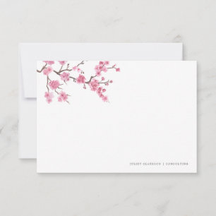 Cherry Blossom Bloom   BRIEFPAPIER Notitiekaartje