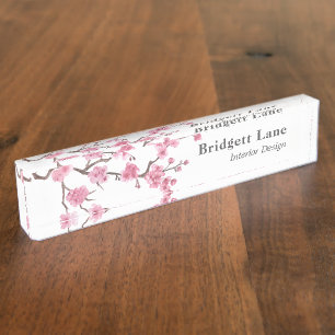 Cherry Blossom Bloom   Naam + titel Naambordje