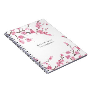 Cherry Blossom Bloom   Naam + titel Notitieboek
