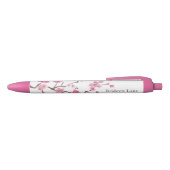 Cherry Blossom Bloom | Naam + titel Zwarte Inkt Pen (Bovenkant)