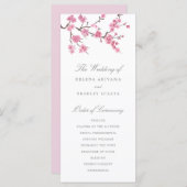 Cherry Blossom Bloom | Weddenschap-programma Programma (Voorkant / Achterkant)