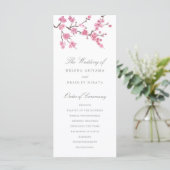 Cherry Blossom Bloom | Weddenschap-programma Programma (Staand voorkant)