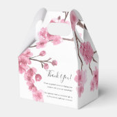 Cherry Blossom Bloom Wedding Bedankdoosjes (Achterkant)