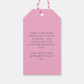 Cherry Blossom Bloom Wedding Bedankt Cadeaulabel (Achterkant)