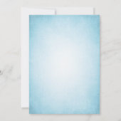 Cherry Blossom  Blue Photo Afstuderen Kaart (Achterkant)