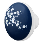 Cherry Blossom Blue White Keramische Knop (Rechts)