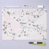 Cherry Blossom Blush Mint Chic Tissuepapier (Craft)