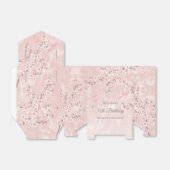 Cherry Blossom Blush Pink Birthday Favor Box Bedankdoosjes (Uitgevouwen)