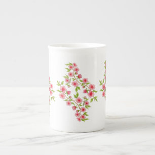 Cherry Blossom Bone China Mok